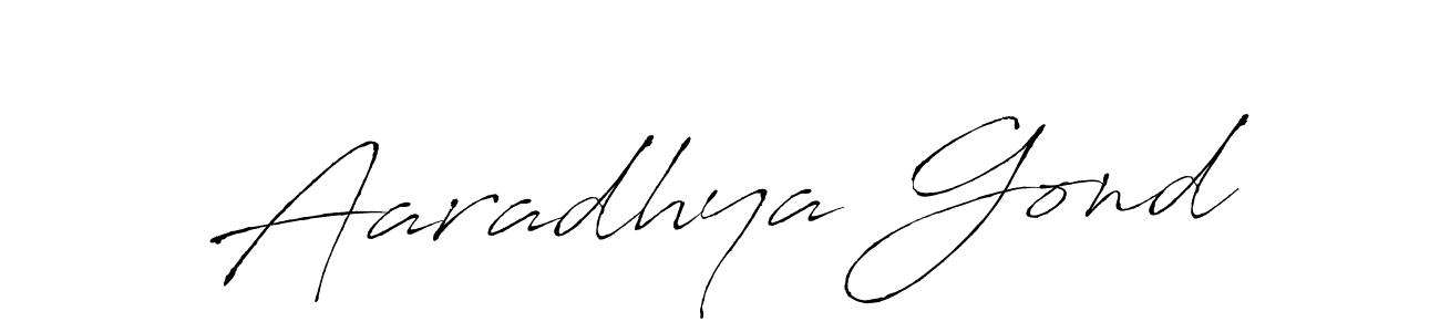 Aaradhya Gond stylish signature style. Best Handwritten Sign (Antro_Vectra) for my name. Handwritten Signature Collection Ideas for my name Aaradhya Gond. Aaradhya Gond signature style 6 images and pictures png