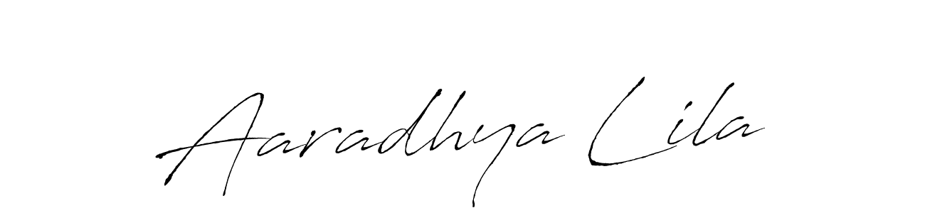 Create a beautiful signature design for name Aaradhya Lila. With this signature (Antro_Vectra) fonts, you can make a handwritten signature for free. Aaradhya Lila signature style 6 images and pictures png