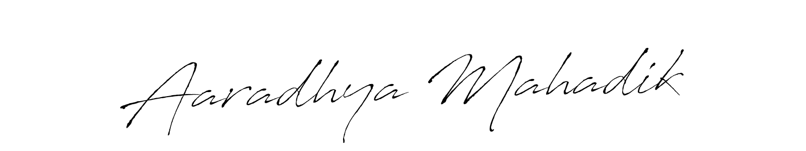 It looks lik you need a new signature style for name Aaradhya Mahadik. Design unique handwritten (Antro_Vectra) signature with our free signature maker in just a few clicks. Aaradhya Mahadik signature style 6 images and pictures png