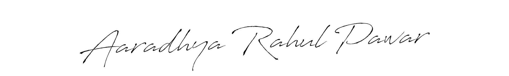Aaradhya Rahul Pawar stylish signature style. Best Handwritten Sign (Antro_Vectra) for my name. Handwritten Signature Collection Ideas for my name Aaradhya Rahul Pawar. Aaradhya Rahul Pawar signature style 6 images and pictures png