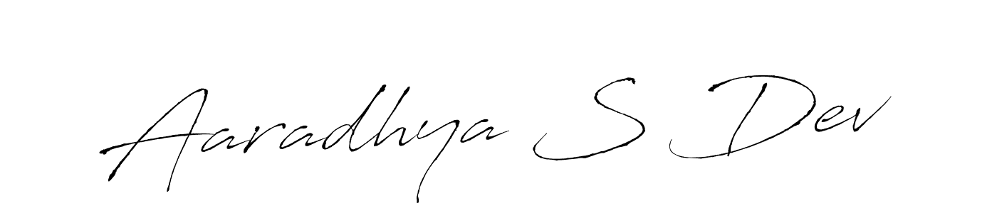 Also we have Aaradhya S Dev name is the best signature style. Create professional handwritten signature collection using Antro_Vectra autograph style. Aaradhya S Dev signature style 6 images and pictures png