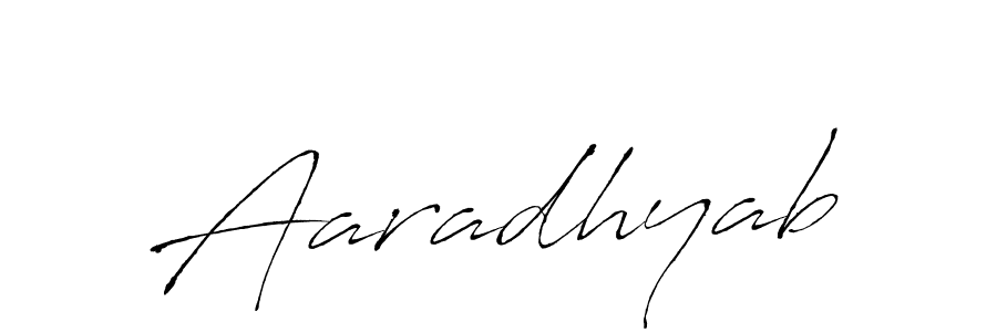 Make a beautiful signature design for name Aaradhyab. With this signature (Antro_Vectra) style, you can create a handwritten signature for free. Aaradhyab signature style 6 images and pictures png