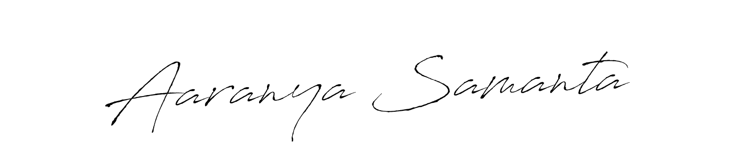 You should practise on your own different ways (Antro_Vectra) to write your name (Aaranya Samanta) in signature. don't let someone else do it for you. Aaranya Samanta signature style 6 images and pictures png