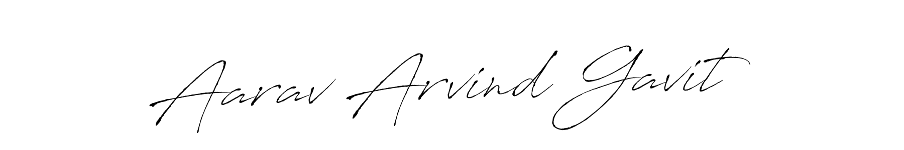Create a beautiful signature design for name Aarav Arvind Gavit. With this signature (Antro_Vectra) fonts, you can make a handwritten signature for free. Aarav Arvind Gavit signature style 6 images and pictures png