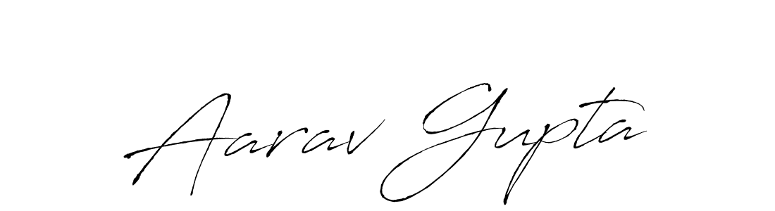 Aarav Gupta stylish signature style. Best Handwritten Sign (Antro_Vectra) for my name. Handwritten Signature Collection Ideas for my name Aarav Gupta. Aarav Gupta signature style 6 images and pictures png