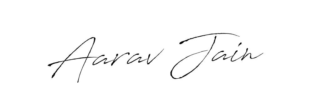 Create a beautiful signature design for name Aarav Jain. With this signature (Antro_Vectra) fonts, you can make a handwritten signature for free. Aarav Jain signature style 6 images and pictures png