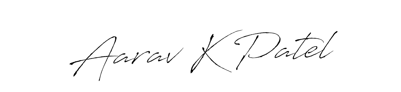 Also You can easily find your signature by using the search form. We will create Aarav K Patel name handwritten signature images for you free of cost using Antro_Vectra sign style. Aarav K Patel signature style 6 images and pictures png