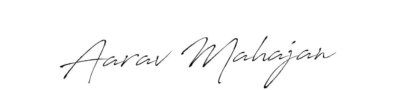 How to make Aarav Mahajan signature? Antro_Vectra is a professional autograph style. Create handwritten signature for Aarav Mahajan name. Aarav Mahajan signature style 6 images and pictures png