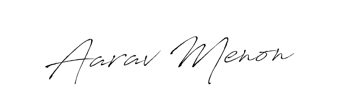 Also You can easily find your signature by using the search form. We will create Aarav Menon name handwritten signature images for you free of cost using Antro_Vectra sign style. Aarav Menon signature style 6 images and pictures png