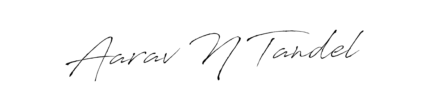 Make a beautiful signature design for name Aarav N Tandel. With this signature (Antro_Vectra) style, you can create a handwritten signature for free. Aarav N Tandel signature style 6 images and pictures png