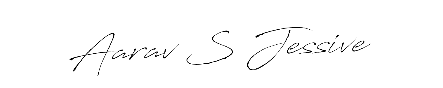 Aarav S Jessive stylish signature style. Best Handwritten Sign (Antro_Vectra) for my name. Handwritten Signature Collection Ideas for my name Aarav S Jessive. Aarav S Jessive signature style 6 images and pictures png