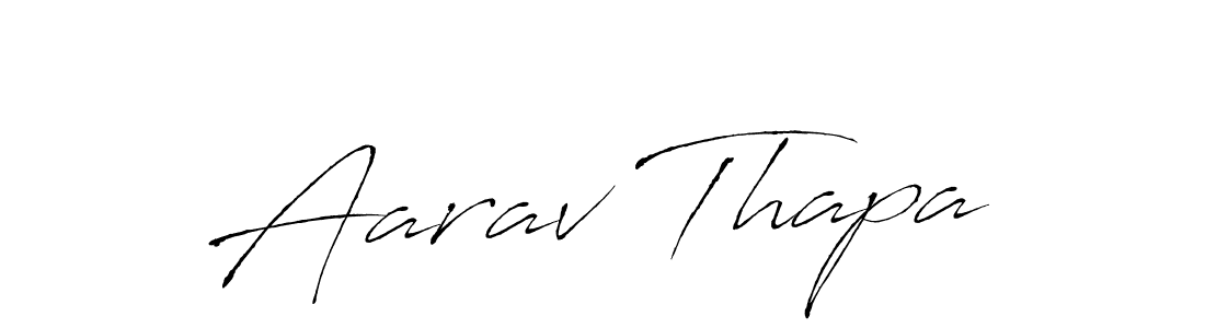 Design your own signature with our free online signature maker. With this signature software, you can create a handwritten (Antro_Vectra) signature for name Aarav Thapa. Aarav Thapa signature style 6 images and pictures png