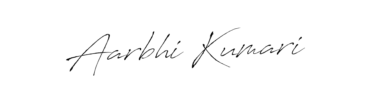 How to make Aarbhi Kumari signature? Antro_Vectra is a professional autograph style. Create handwritten signature for Aarbhi Kumari name. Aarbhi Kumari signature style 6 images and pictures png