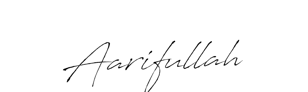 Antro_Vectra is a professional signature style that is perfect for those who want to add a touch of class to their signature. It is also a great choice for those who want to make their signature more unique. Get Aarifullah name to fancy signature for free. Aarifullah signature style 6 images and pictures png