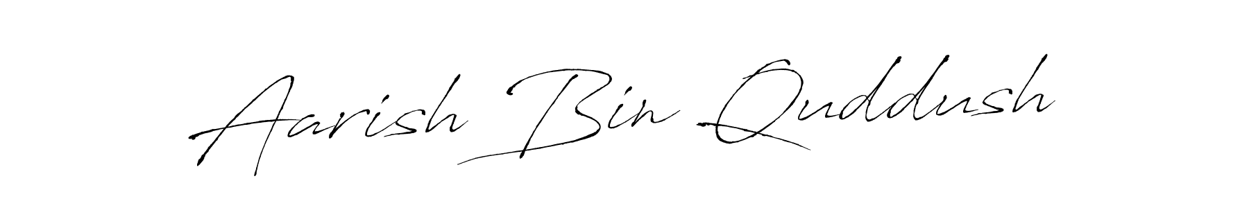 The best way (Antro_Vectra) to make a short signature is to pick only two or three words in your name. The name Aarish Bin Quddush include a total of six letters. For converting this name. Aarish Bin Quddush signature style 6 images and pictures png