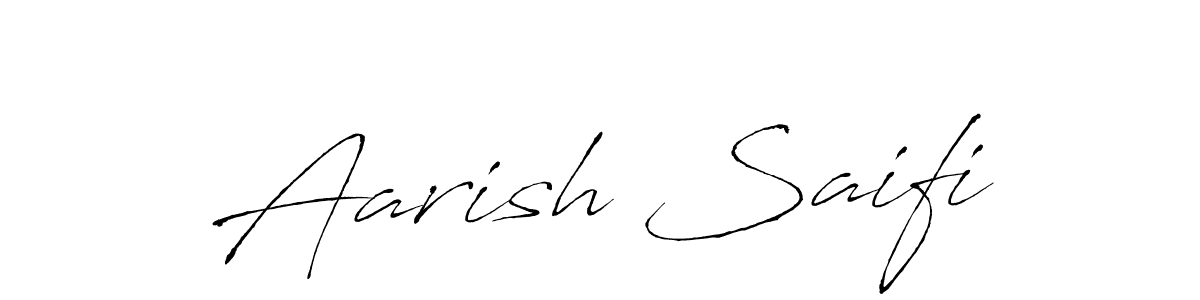 The best way (Antro_Vectra) to make a short signature is to pick only two or three words in your name. The name Aarish Saifi include a total of six letters. For converting this name. Aarish Saifi signature style 6 images and pictures png