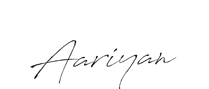 Design your own signature with our free online signature maker. With this signature software, you can create a handwritten (Antro_Vectra) signature for name Aariyan. Aariyan signature style 6 images and pictures png