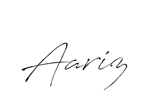 Use a signature maker to create a handwritten signature online. With this signature software, you can design (Antro_Vectra) your own signature for name Aariz. Aariz signature style 6 images and pictures png