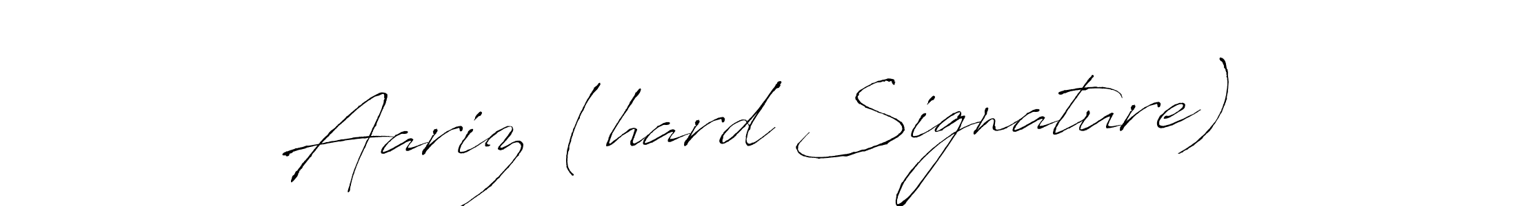 Use a signature maker to create a handwritten signature online. With this signature software, you can design (Antro_Vectra) your own signature for name Aariz (hard Signature). Aariz (hard Signature) signature style 6 images and pictures png