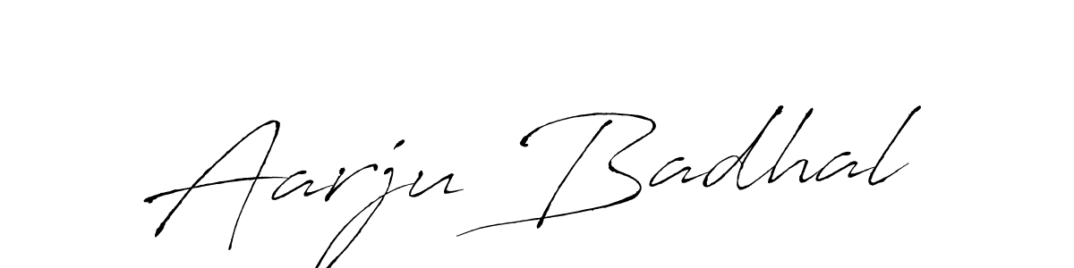 Use a signature maker to create a handwritten signature online. With this signature software, you can design (Antro_Vectra) your own signature for name Aarju Badhal. Aarju Badhal signature style 6 images and pictures png