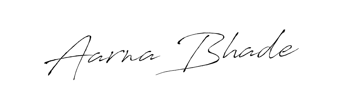 Create a beautiful signature design for name Aarna Bhade. With this signature (Antro_Vectra) fonts, you can make a handwritten signature for free. Aarna Bhade signature style 6 images and pictures png