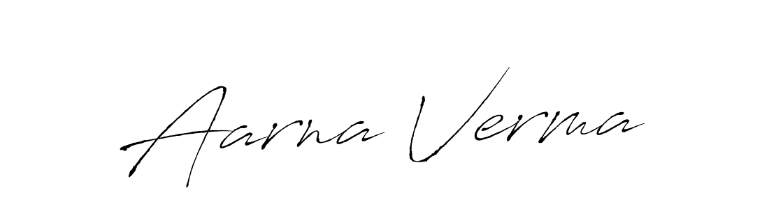 You can use this online signature creator to create a handwritten signature for the name Aarna Verma. This is the best online autograph maker. Aarna Verma signature style 6 images and pictures png