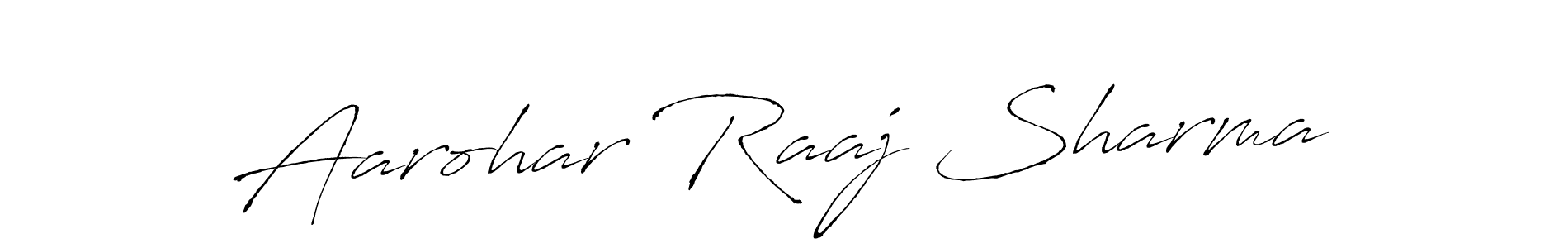 This is the best signature style for the Aarohar Raaj Sharma name. Also you like these signature font (Antro_Vectra). Mix name signature. Aarohar Raaj Sharma signature style 6 images and pictures png