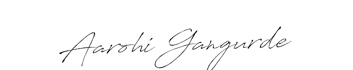 Make a beautiful signature design for name Aarohi Gangurde. Use this online signature maker to create a handwritten signature for free. Aarohi Gangurde signature style 6 images and pictures png