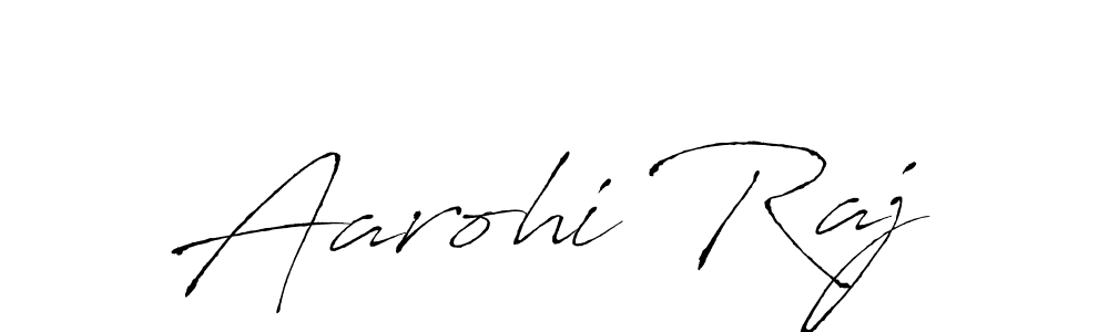 Aarohi Raj stylish signature style. Best Handwritten Sign (Antro_Vectra) for my name. Handwritten Signature Collection Ideas for my name Aarohi Raj. Aarohi Raj signature style 6 images and pictures png