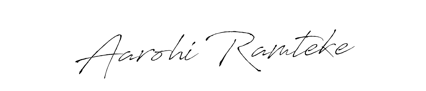 Similarly Antro_Vectra is the best handwritten signature design. Signature creator online .You can use it as an online autograph creator for name Aarohi Ramteke. Aarohi Ramteke signature style 6 images and pictures png