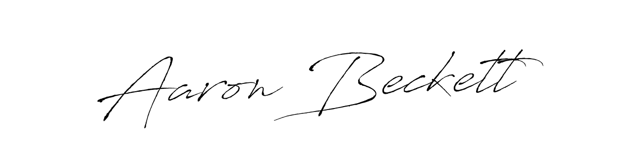 Create a beautiful signature design for name Aaron Beckett. With this signature (Antro_Vectra) fonts, you can make a handwritten signature for free. Aaron Beckett signature style 6 images and pictures png