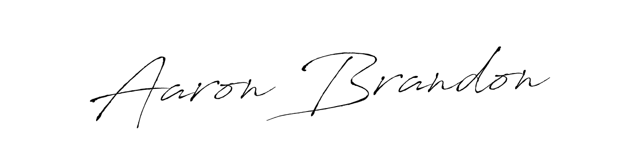 How to make Aaron Brandon name signature. Use Antro_Vectra style for creating short signs online. This is the latest handwritten sign. Aaron Brandon signature style 6 images and pictures png