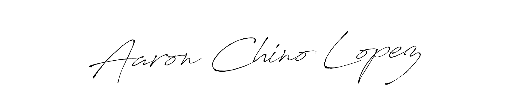 Aaron Chino Lopez stylish signature style. Best Handwritten Sign (Antro_Vectra) for my name. Handwritten Signature Collection Ideas for my name Aaron Chino Lopez. Aaron Chino Lopez signature style 6 images and pictures png