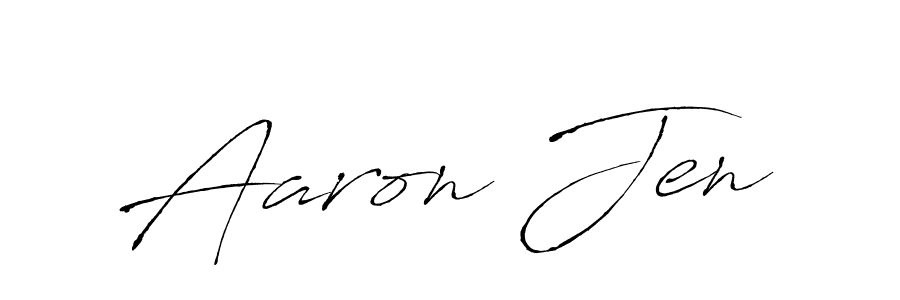 Also You can easily find your signature by using the search form. We will create Aaron Jen name handwritten signature images for you free of cost using Antro_Vectra sign style. Aaron Jen signature style 6 images and pictures png