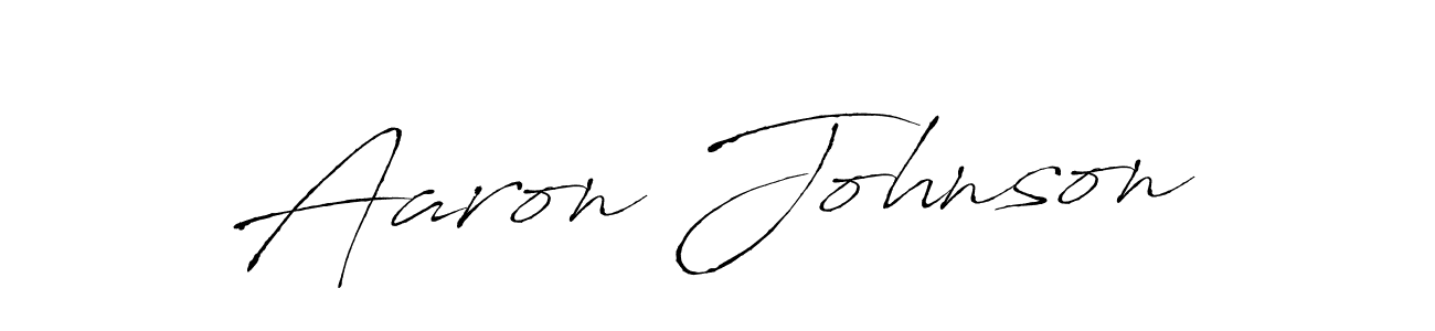 Aaron Johnson stylish signature style. Best Handwritten Sign (Antro_Vectra) for my name. Handwritten Signature Collection Ideas for my name Aaron Johnson. Aaron Johnson signature style 6 images and pictures png