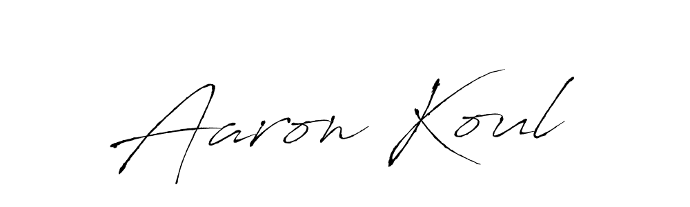 Antro_Vectra is a professional signature style that is perfect for those who want to add a touch of class to their signature. It is also a great choice for those who want to make their signature more unique. Get Aaron Koul name to fancy signature for free. Aaron Koul signature style 6 images and pictures png