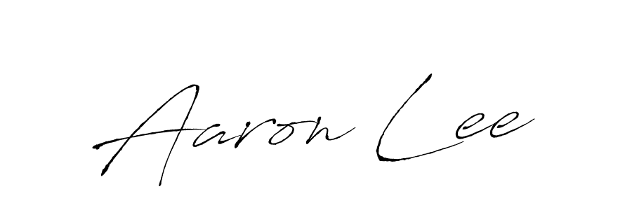 Make a beautiful signature design for name Aaron Lee. With this signature (Antro_Vectra) style, you can create a handwritten signature for free. Aaron Lee signature style 6 images and pictures png