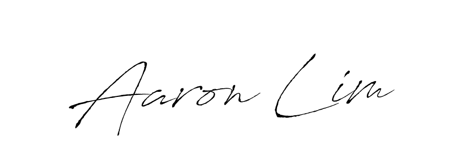 You should practise on your own different ways (Antro_Vectra) to write your name (Aaron Lim) in signature. don't let someone else do it for you. Aaron Lim signature style 6 images and pictures png