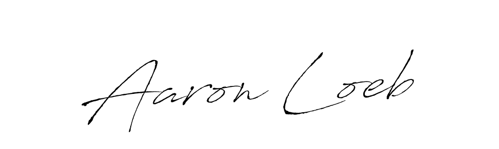 How to make Aaron Loeb name signature. Use Antro_Vectra style for creating short signs online. This is the latest handwritten sign. Aaron Loeb signature style 6 images and pictures png