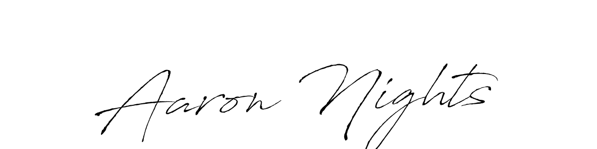 The best way (Antro_Vectra) to make a short signature is to pick only two or three words in your name. The name Aaron Nights include a total of six letters. For converting this name. Aaron Nights signature style 6 images and pictures png