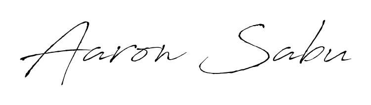 A stylish, flowing autograph style designed for name Aaron Sabu using Antro_Vectra typography. Perfect for digital creative projects. Aaron Sabu signature style 6 images and pictures png