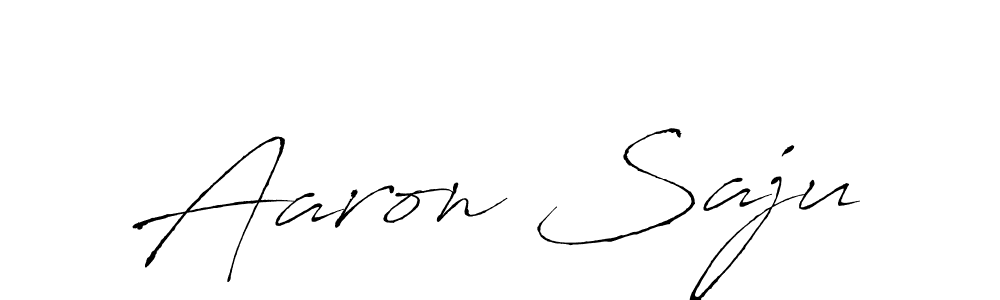 Create a beautiful signature design for name Aaron Saju. With this signature (Antro_Vectra) fonts, you can make a handwritten signature for free. Aaron Saju signature style 6 images and pictures png