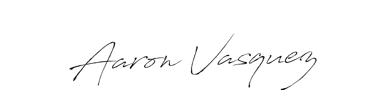 How to make Aaron Vasquez name signature. Use Antro_Vectra style for creating short signs online. This is the latest handwritten sign. Aaron Vasquez signature style 6 images and pictures png