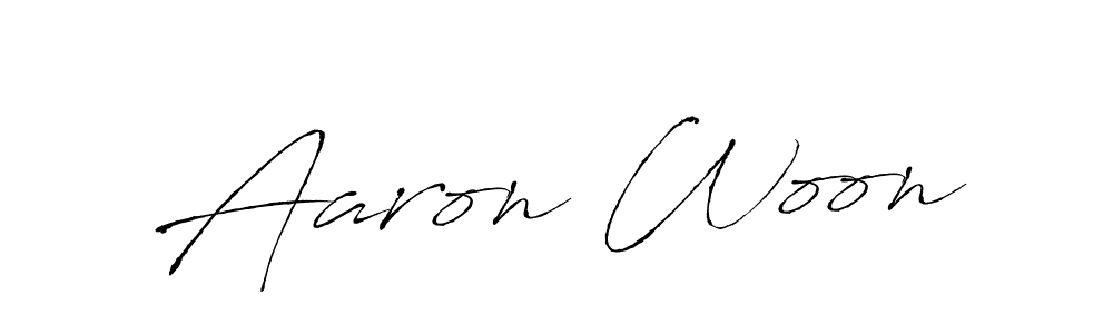 How to make Aaron Woon signature? Antro_Vectra is a professional autograph style. Create handwritten signature for Aaron Woon name. Aaron Woon signature style 6 images and pictures png