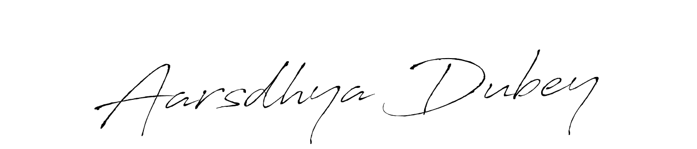 Make a beautiful signature design for name Aarsdhya Dubey. With this signature (Antro_Vectra) style, you can create a handwritten signature for free. Aarsdhya Dubey signature style 6 images and pictures png