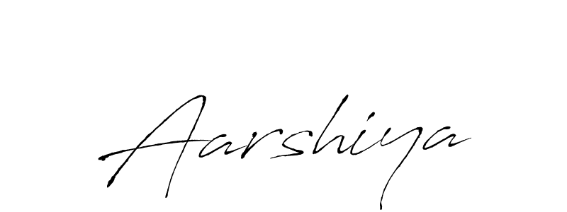 Make a beautiful signature design for name Aarshiya. With this signature (Antro_Vectra) style, you can create a handwritten signature for free. Aarshiya signature style 6 images and pictures png