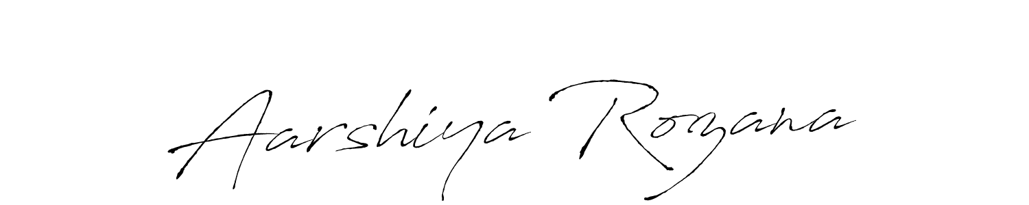 How to make Aarshiya Rozana signature? Antro_Vectra is a professional autograph style. Create handwritten signature for Aarshiya Rozana name. Aarshiya Rozana signature style 6 images and pictures png