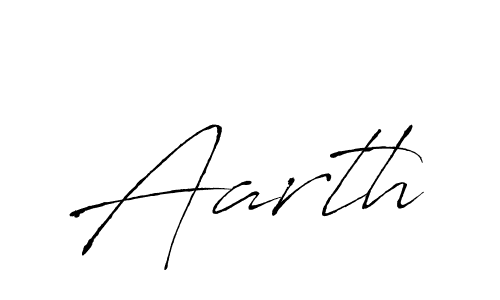 Use a signature maker to create a handwritten signature online. With this signature software, you can design (Antro_Vectra) your own signature for name Aarth. Aarth signature style 6 images and pictures png