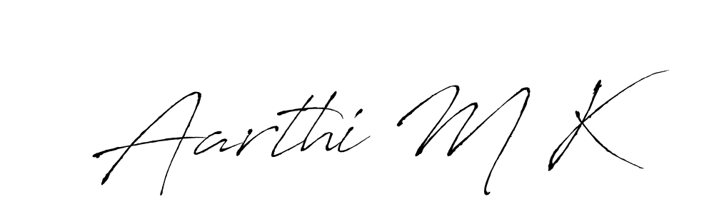 Best and Professional Signature Style for Aarthi M K. Antro_Vectra Best Signature Style Collection. Aarthi M K signature style 6 images and pictures png
