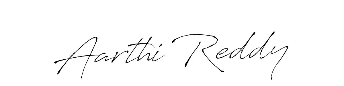 Make a beautiful signature design for name Aarthi Reddy. With this signature (Antro_Vectra) style, you can create a handwritten signature for free. Aarthi Reddy signature style 6 images and pictures png